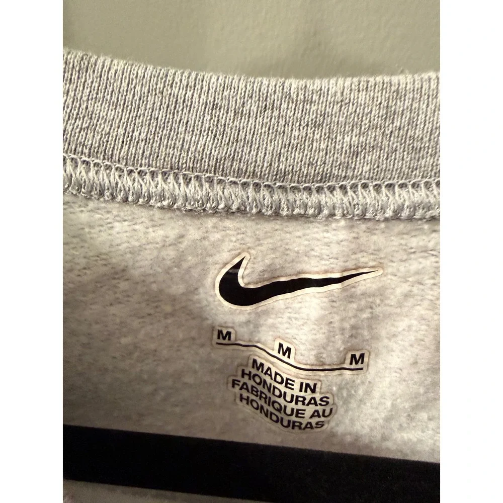 Nike Cross Regionals Crewneck Sweatshirt Gray Run Dragonfly Graphic M